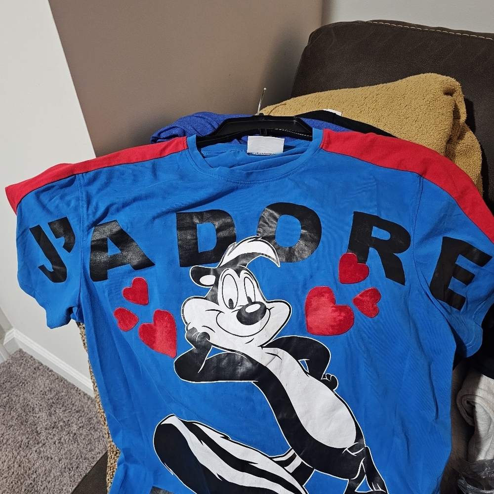 Looney Toon J'Adore Shirt Blue Size XL - Picture 7 of 9